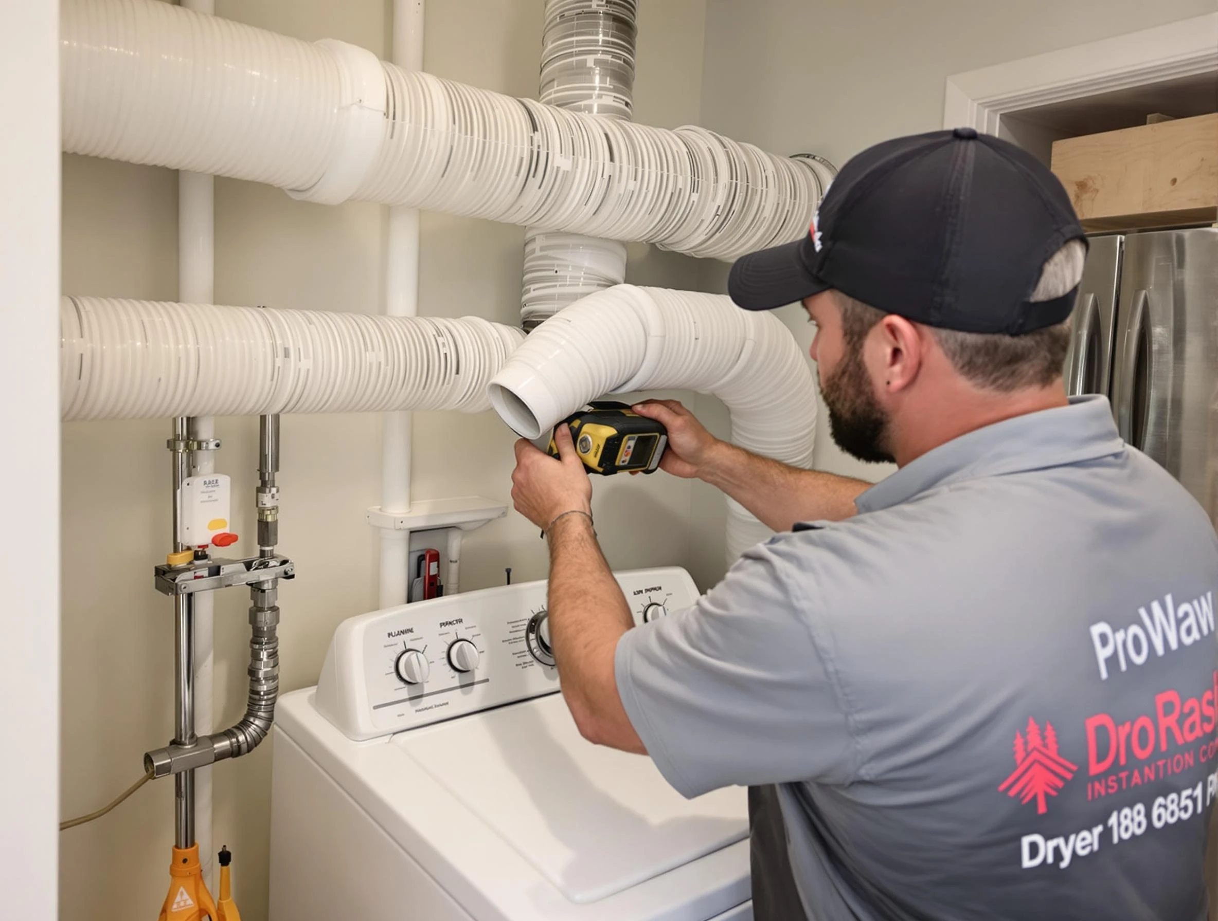 Professional dryer vent hose installation by West Point Dryer Vent Cleaning in West Point